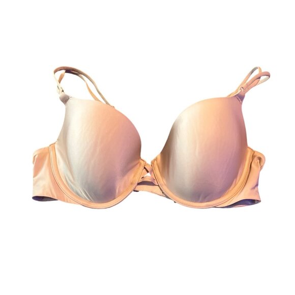 Victorias Secret 36C Demi Bra - Nude Nylon & Spandex - Picture 1 of 5
